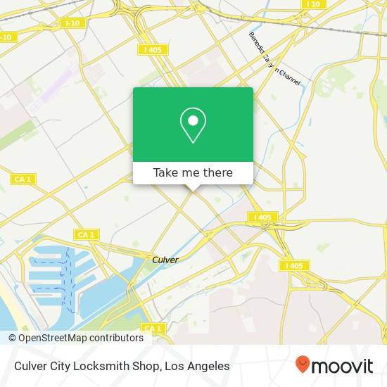 Mapa de Culver City Locksmith Shop
