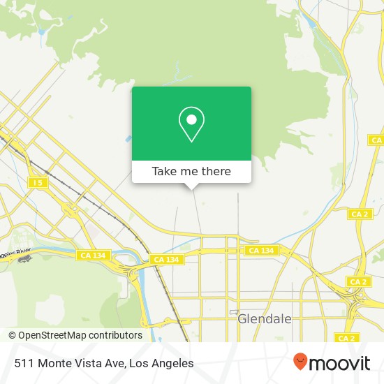 Mapa de 511 Monte Vista Ave