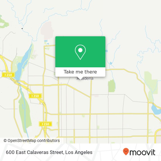 600 East Calaveras Street map