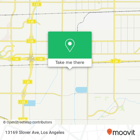 Mapa de 13169 Slover Ave