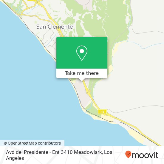 Mapa de Avd del Presidente - Ent 3410 Meadowlark