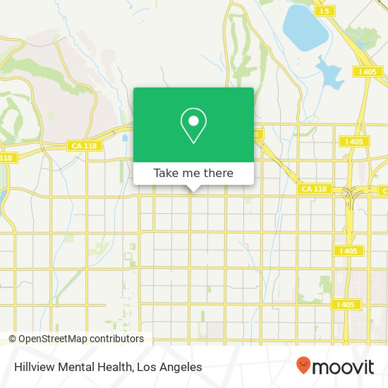 Hillview Mental Health map