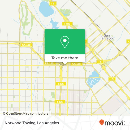 Mapa de Norwood Towing