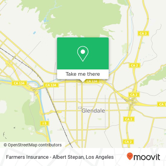 Farmers Insurance - Albert Stepan map