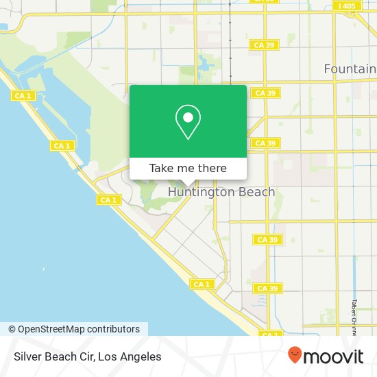 Silver Beach Cir map