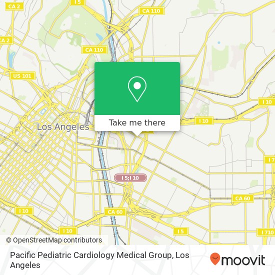 Mapa de Pacific Pediatric Cardiology Medical Group