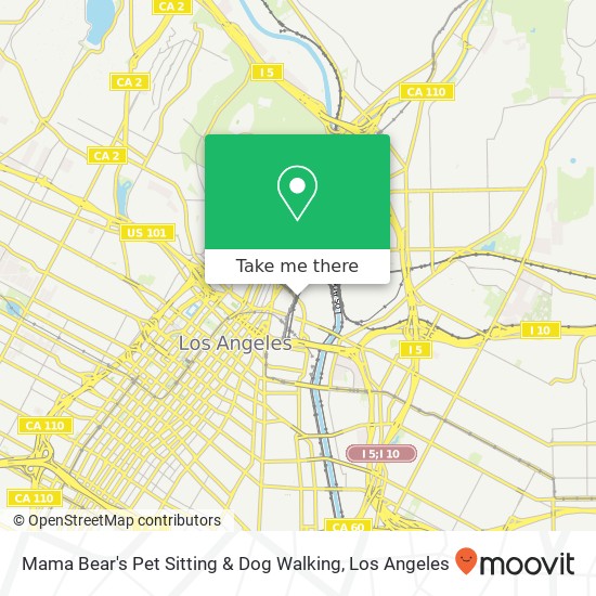 Mapa de Mama Bear's Pet Sitting & Dog Walking