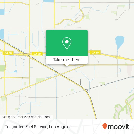 Teagarden Fuel Service map