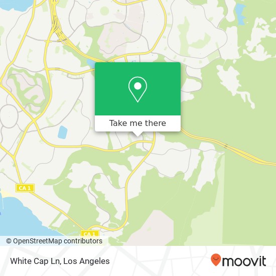 White Cap Ln map