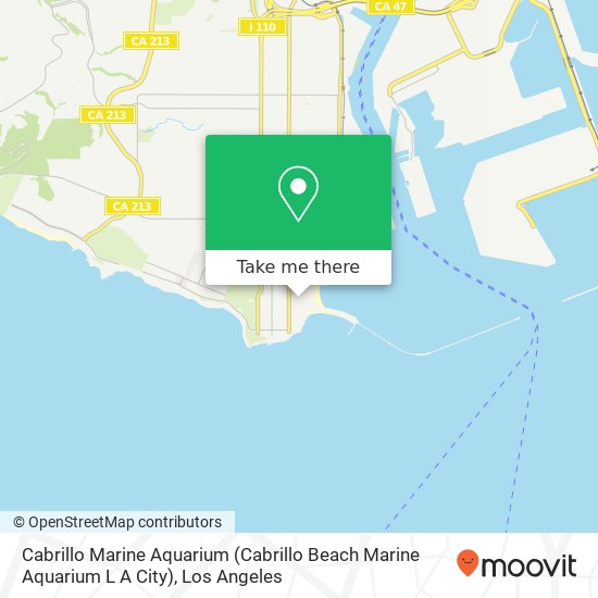 Cabrillo Marine Aquarium (Cabrillo Beach Marine Aquarium L A City) map