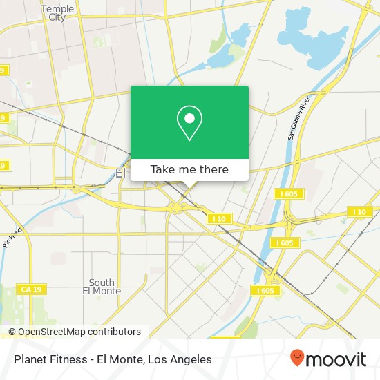 Mapa de Planet Fitness - El Monte