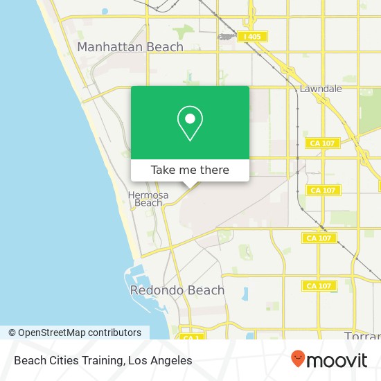 Beach Cities Training map