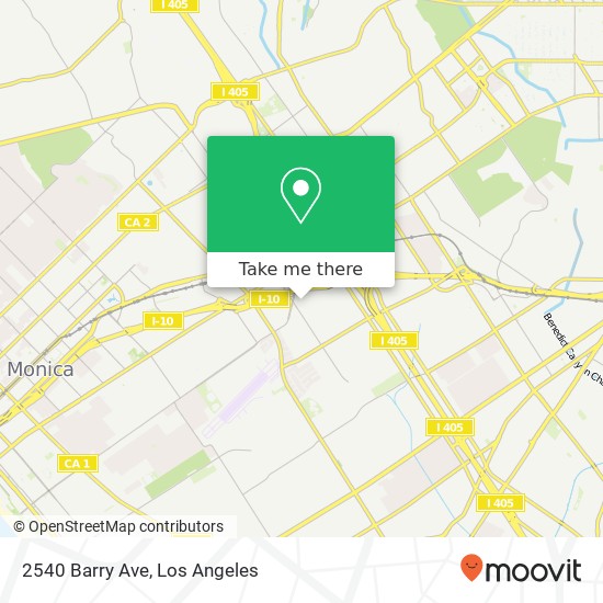 Mapa de 2540 Barry Ave