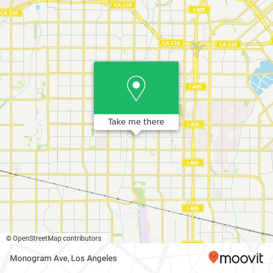 Mapa de Monogram Ave