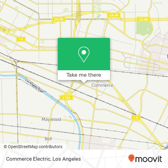 Commerce Electric map