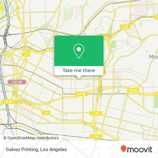 Galvez Printing map