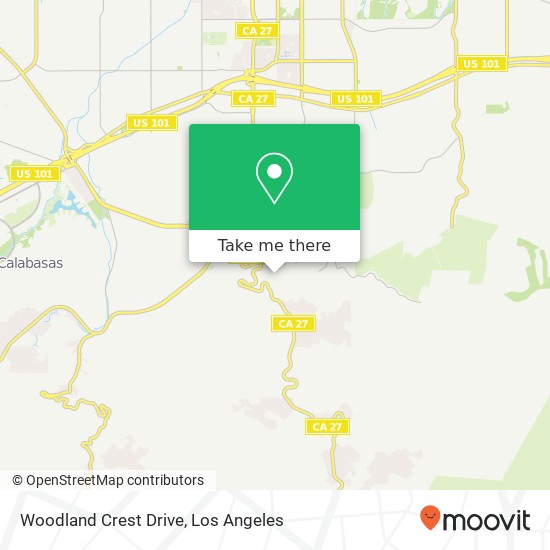 Mapa de Woodland Crest Drive