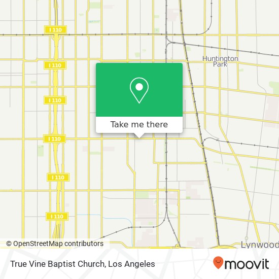 Mapa de True Vine Baptist Church