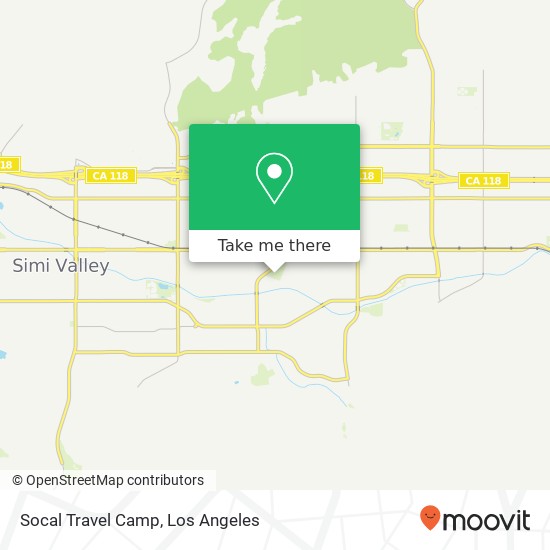 Mapa de Socal Travel Camp