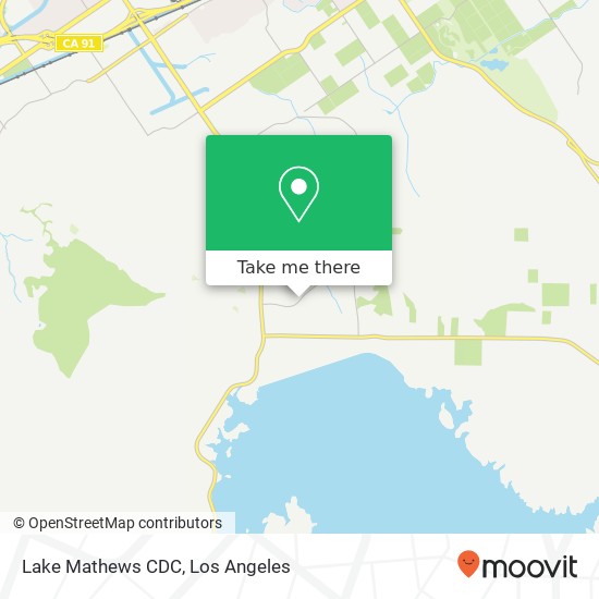 Mapa de Lake Mathews CDC