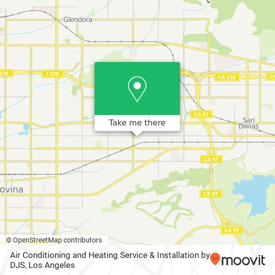 Air Conditioning and Heating Service & Installation by DJS map