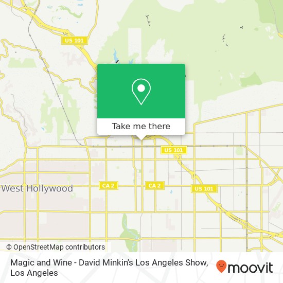 Magic and Wine - David Minkin's Los Angeles Show map