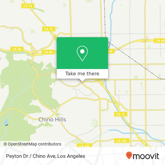 Peyton Dr / Chino Ave map