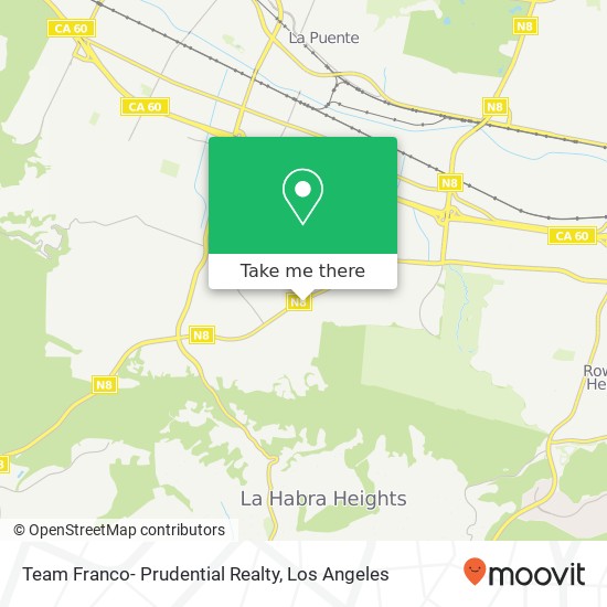 Team Franco- Prudential Realty map