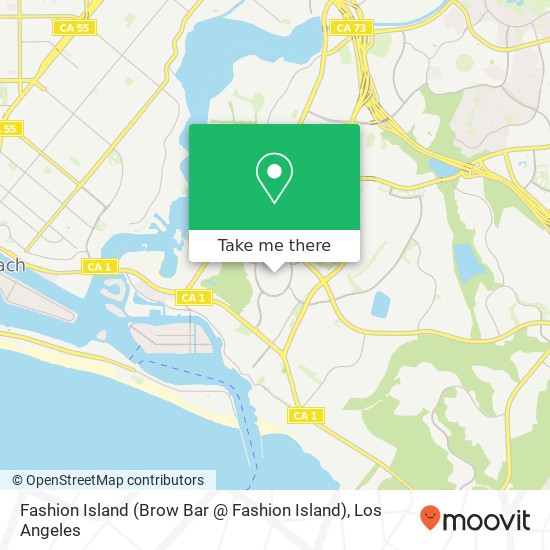 Fashion Island (Brow Bar @ Fashion Island) map