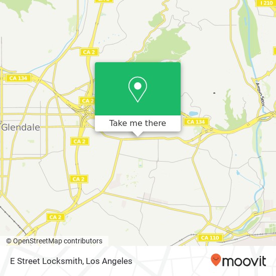 E Street Locksmith map