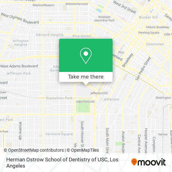 Herman Ostrow School of Dentistry of USC map