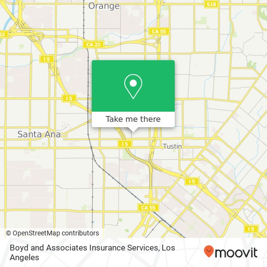 Mapa de Boyd and Associates Insurance Services