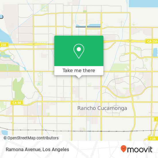 Mapa de Ramona Avenue