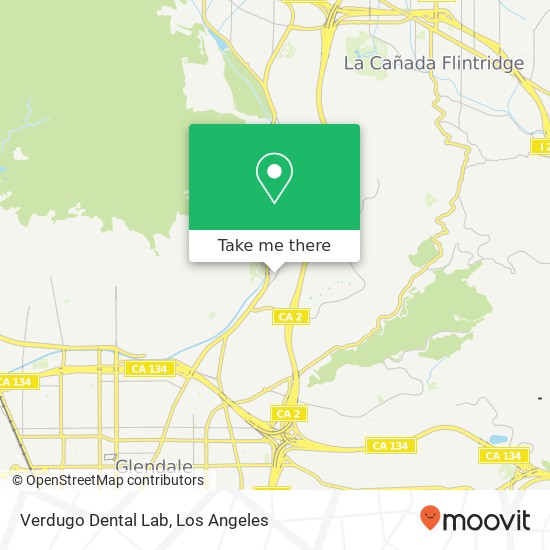 Verdugo Dental Lab map