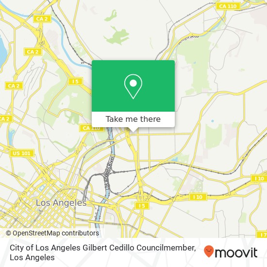 City of Los Angeles Gilbert Cedillo Councilmember map