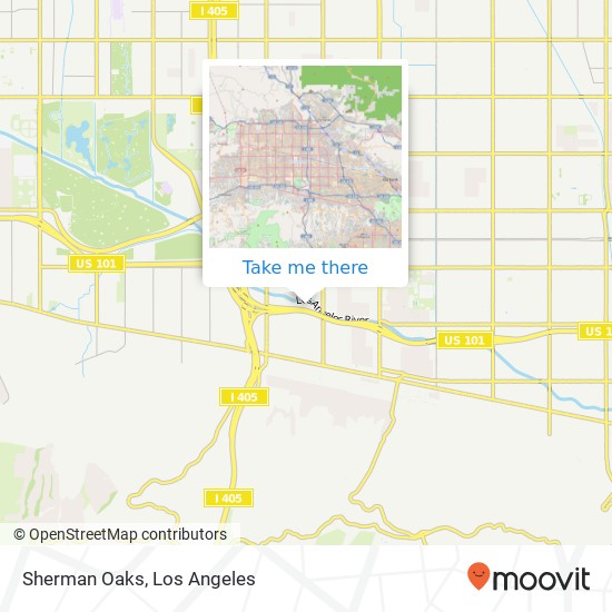 Mapa de Sherman Oaks