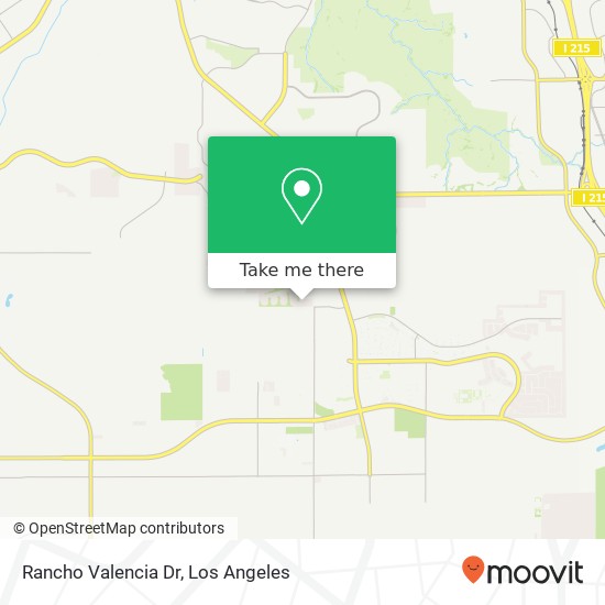 Rancho Valencia Dr map