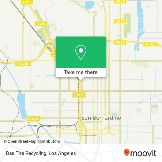 Bas Tire Recycling map