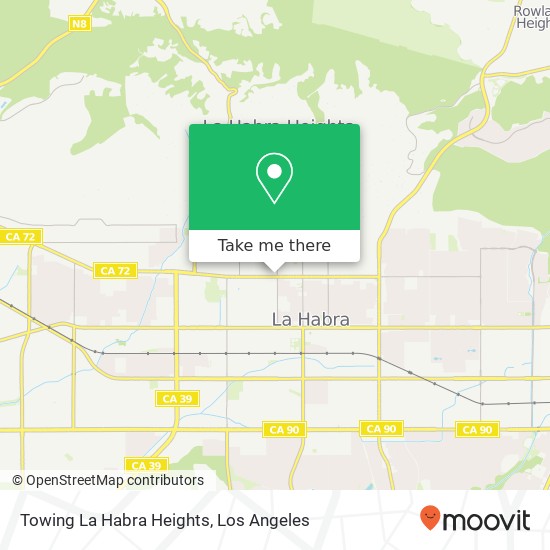 Mapa de Towing La Habra Heights