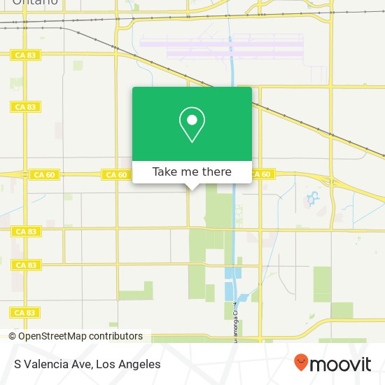 Mapa de S Valencia Ave