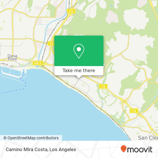 Camino Mira Costa map