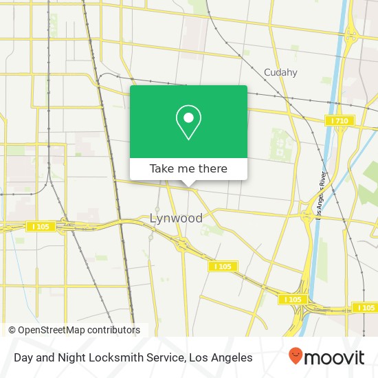 Day and Night Locksmith Service map