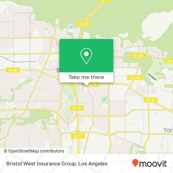 Mapa de Bristol West Insurance Group
