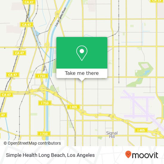 Mapa de Simple Health Long Beach
