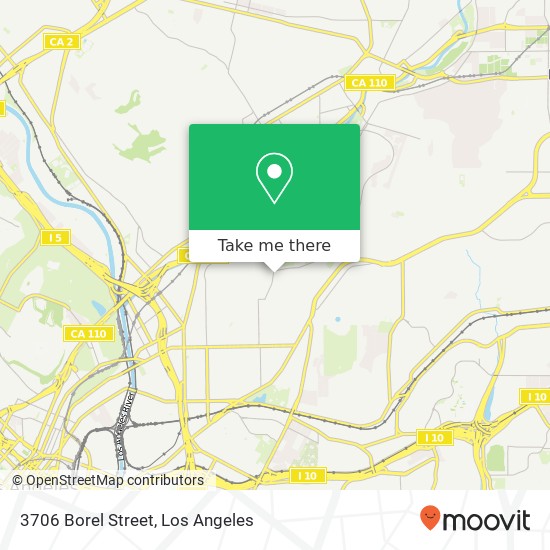 3706 Borel Street map