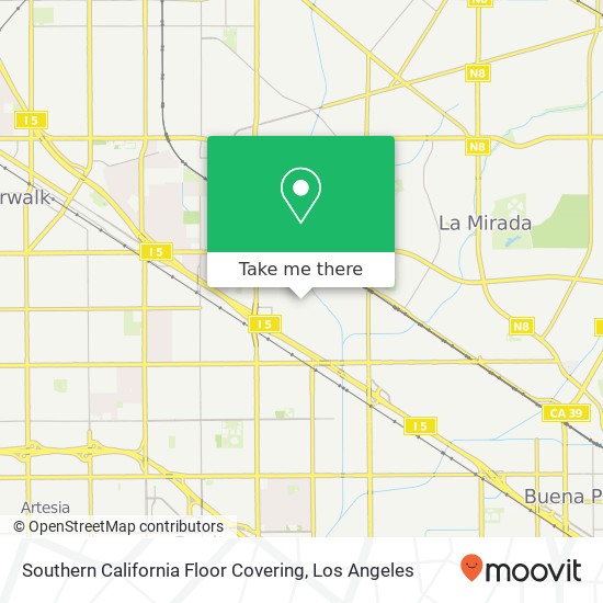 Southern California Floor Covering map