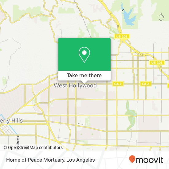 Home of Peace Mortuary map