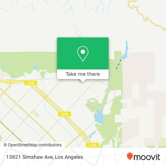 Mapa de 13821 Simshaw Ave