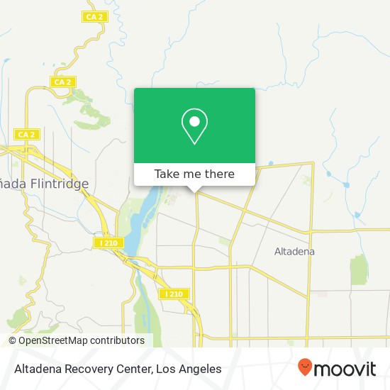 Altadena Recovery Center map