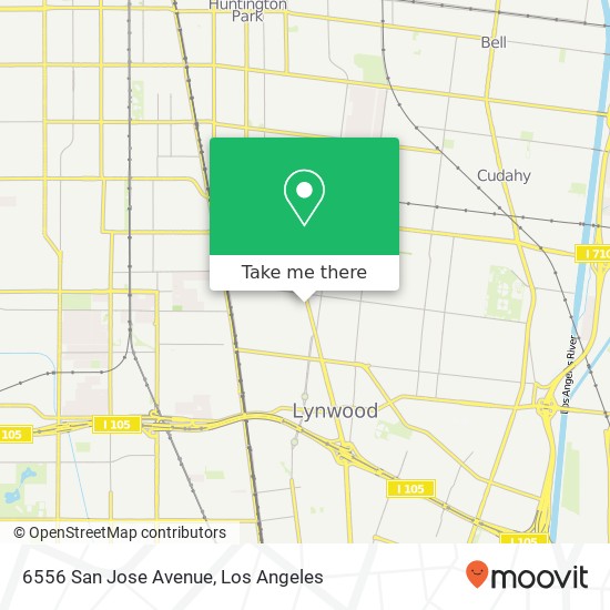 6556 San Jose Avenue map